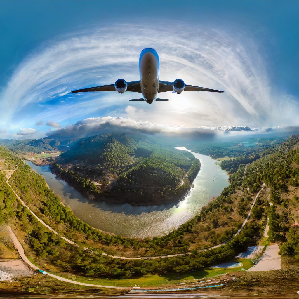 Pilot using immersive flight training system for advanced simulation session